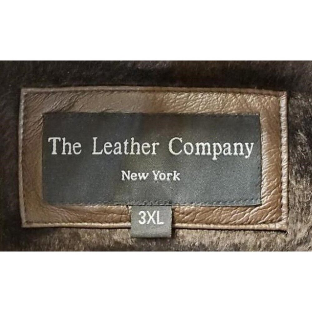 The Leather Company NY Italian Leather Jacket Coat plus size 3X with pockets - Picture 4 of 4